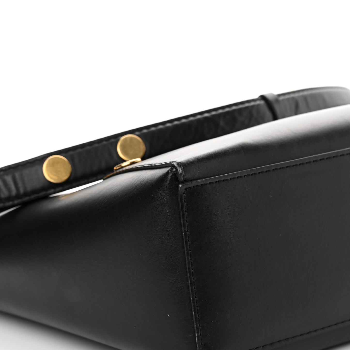 Eco Alter Nappa Popper Bucket Bag Black