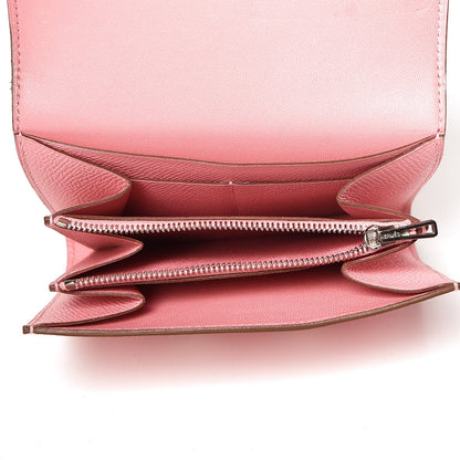 Hermes Epsom Constance Short Wallet Rose Confetti 5 of 9
