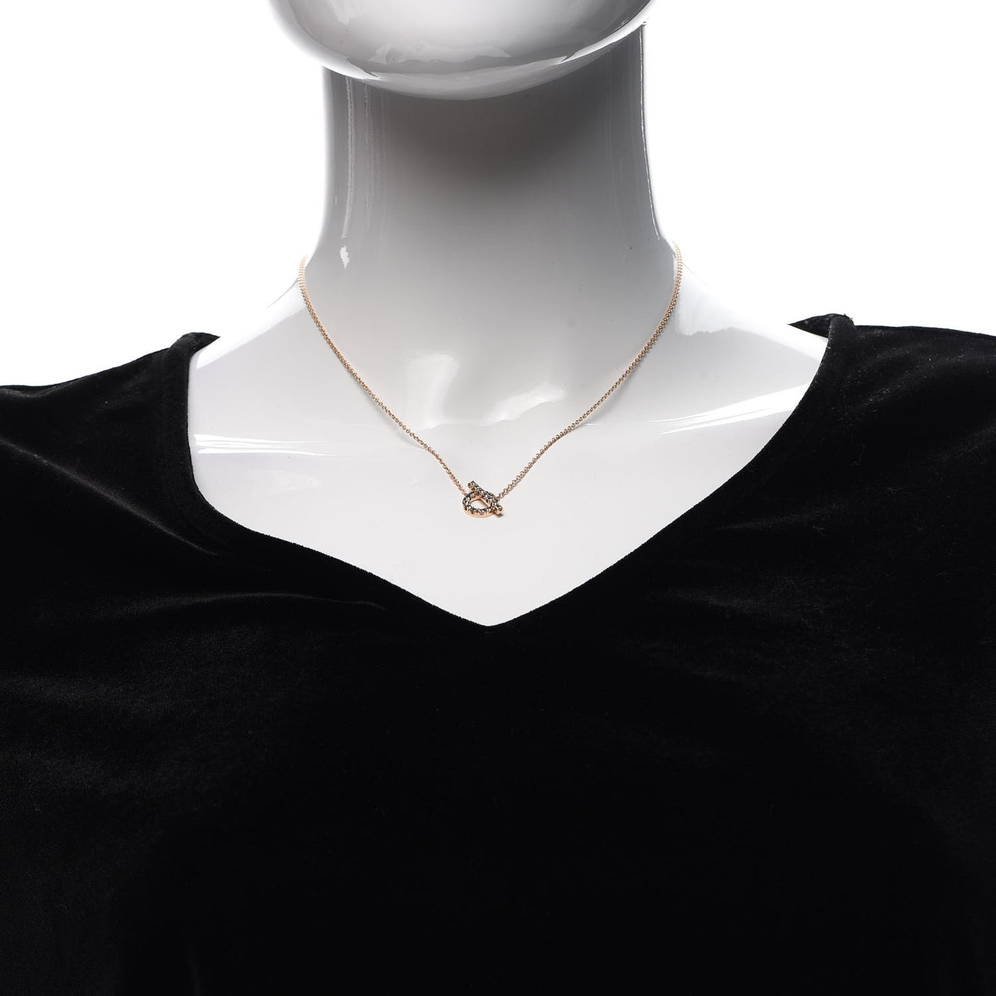 18K Rose Gold Green Sapphire Finesse Pendant Necklace