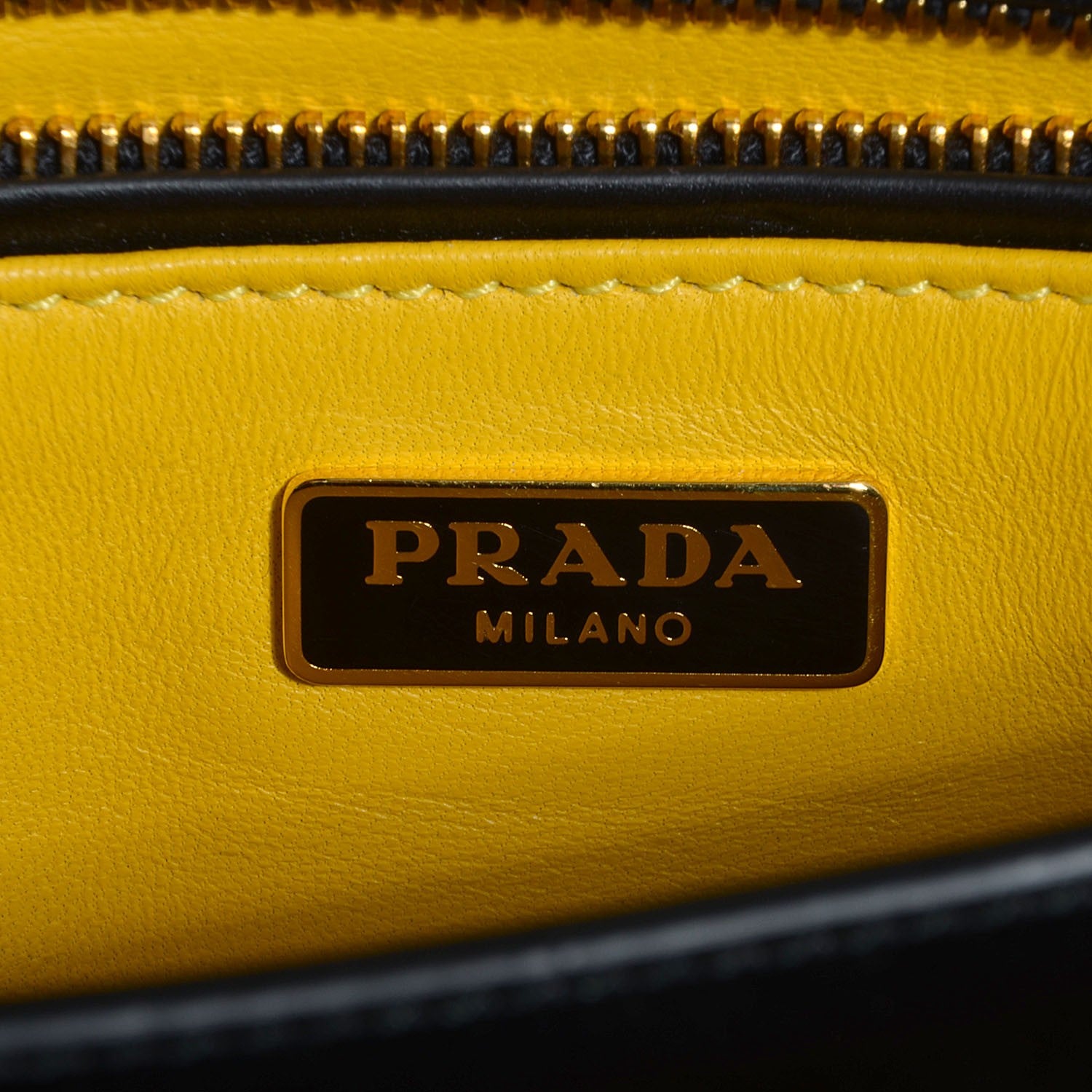 Prada Box Calfskin Bi-Color Shoulder Bag 6 of 8
