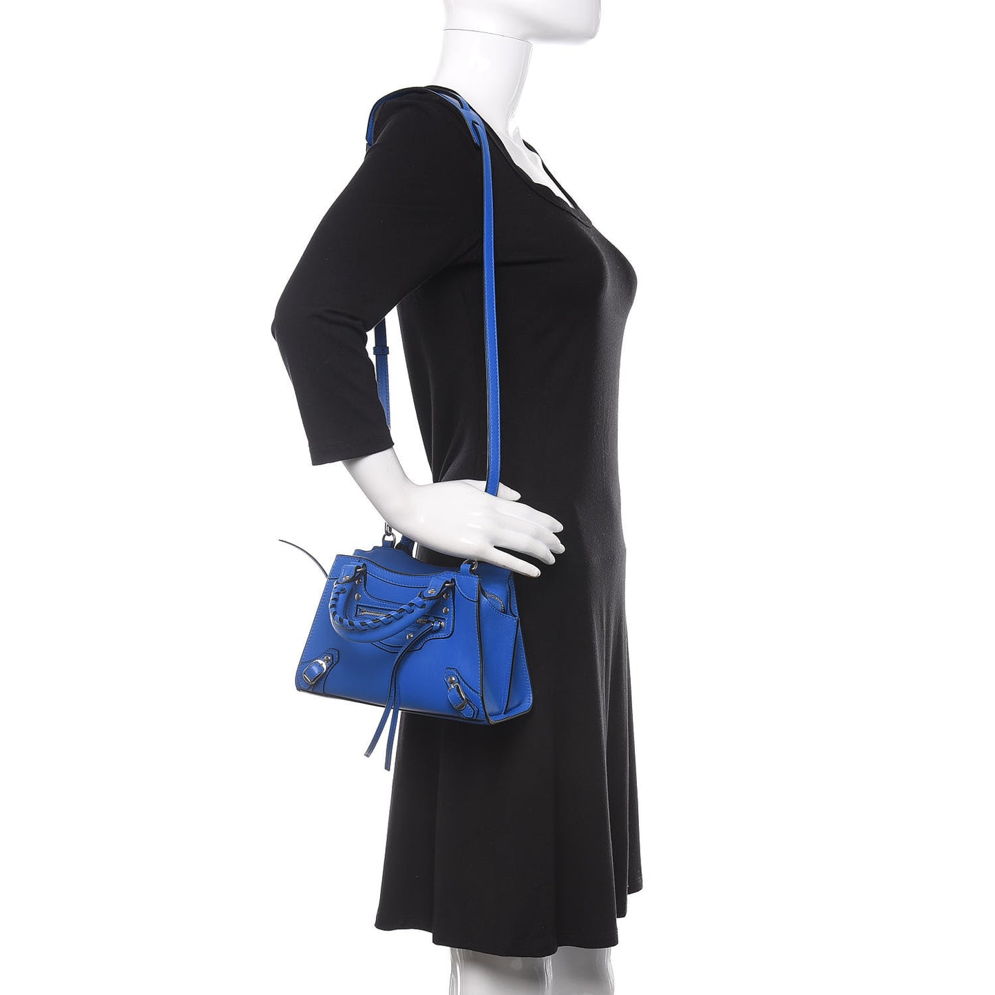 Calfskin Neo Classic Silver Hardware S City Bleu