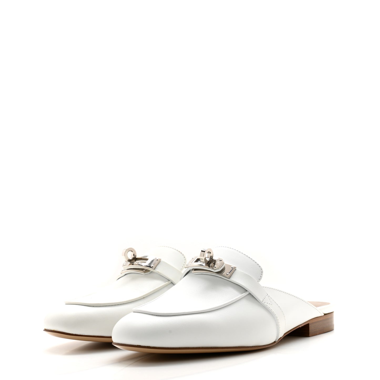 Calfskin Oz Mules 35 White
