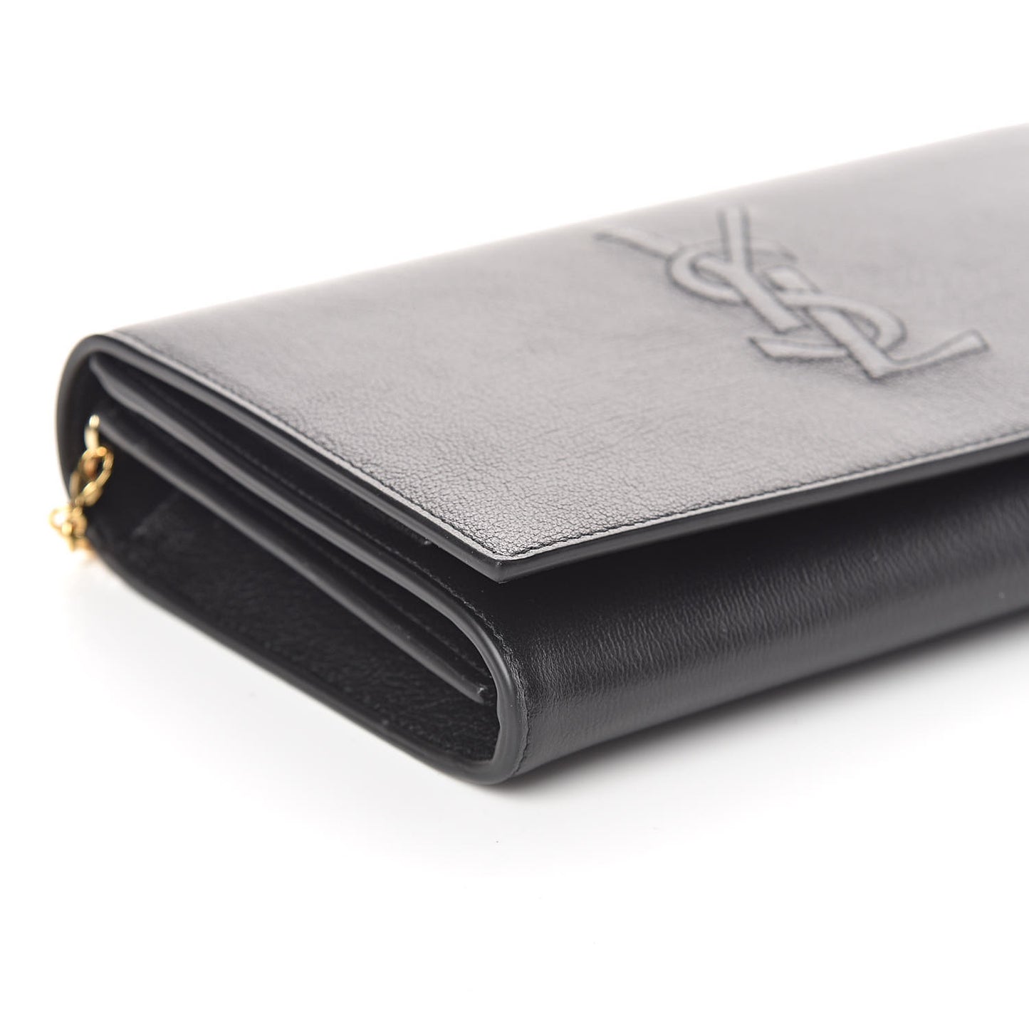 Calfskin Monogram Belle de Jour Chain Clutch Black