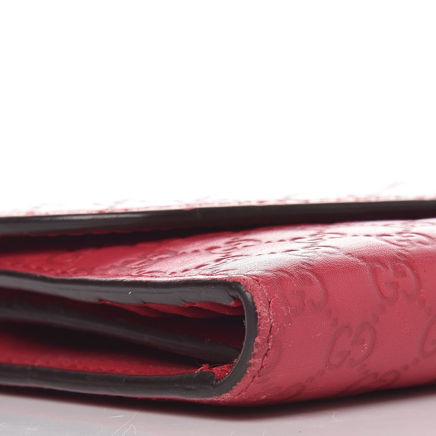 Gucci Microguccissima Interlocking G Continental Wallet Red 12 of 17
