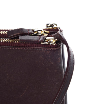 Celine Smooth Lambskin Large Trio Crossbody Bag Bordeaux 15 of 17