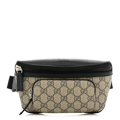 Gucci GG Supreme Monogram Belt Bag Black 1 of 11