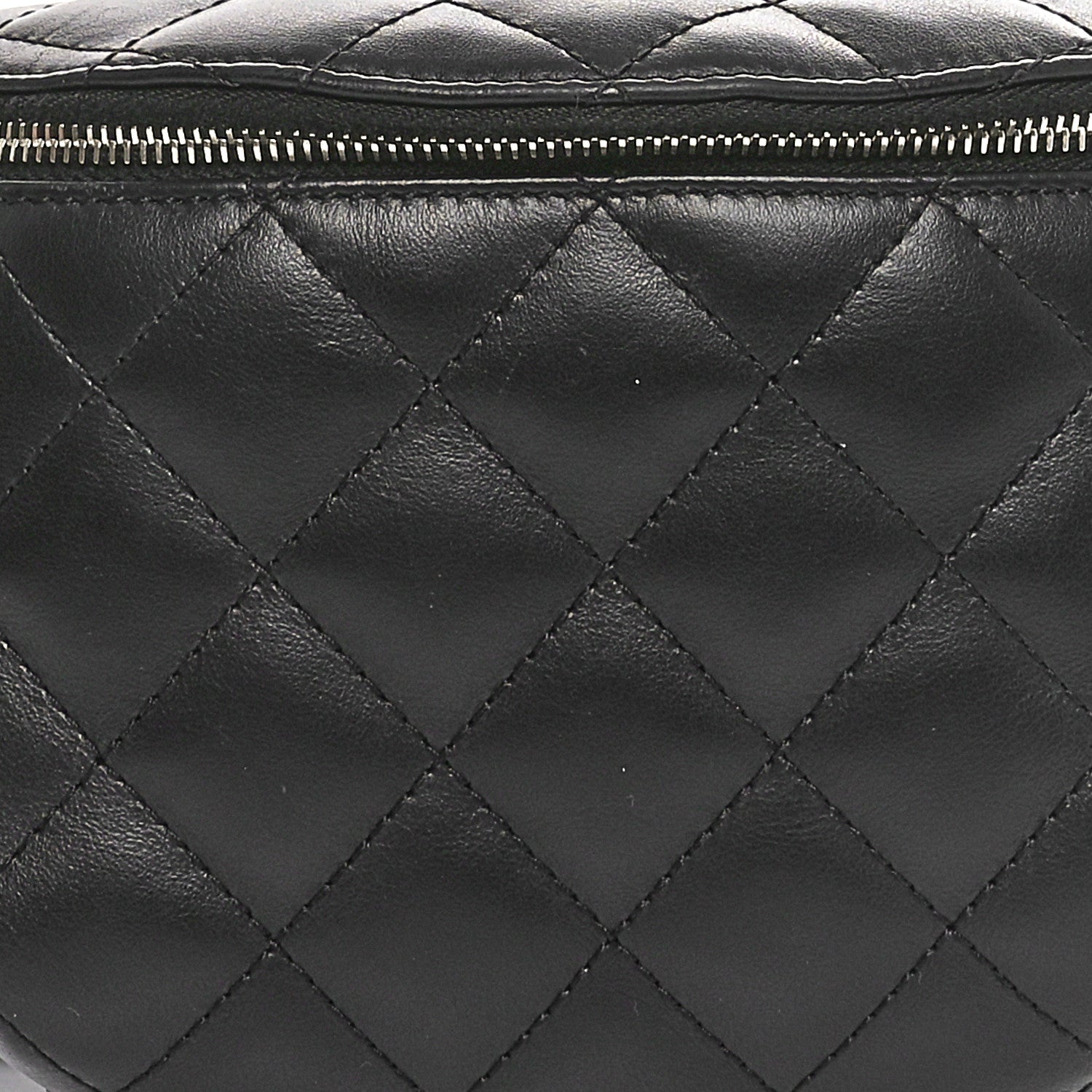 Chanel Calfskin Quilted Waist Belt Bag Black 8 of 11