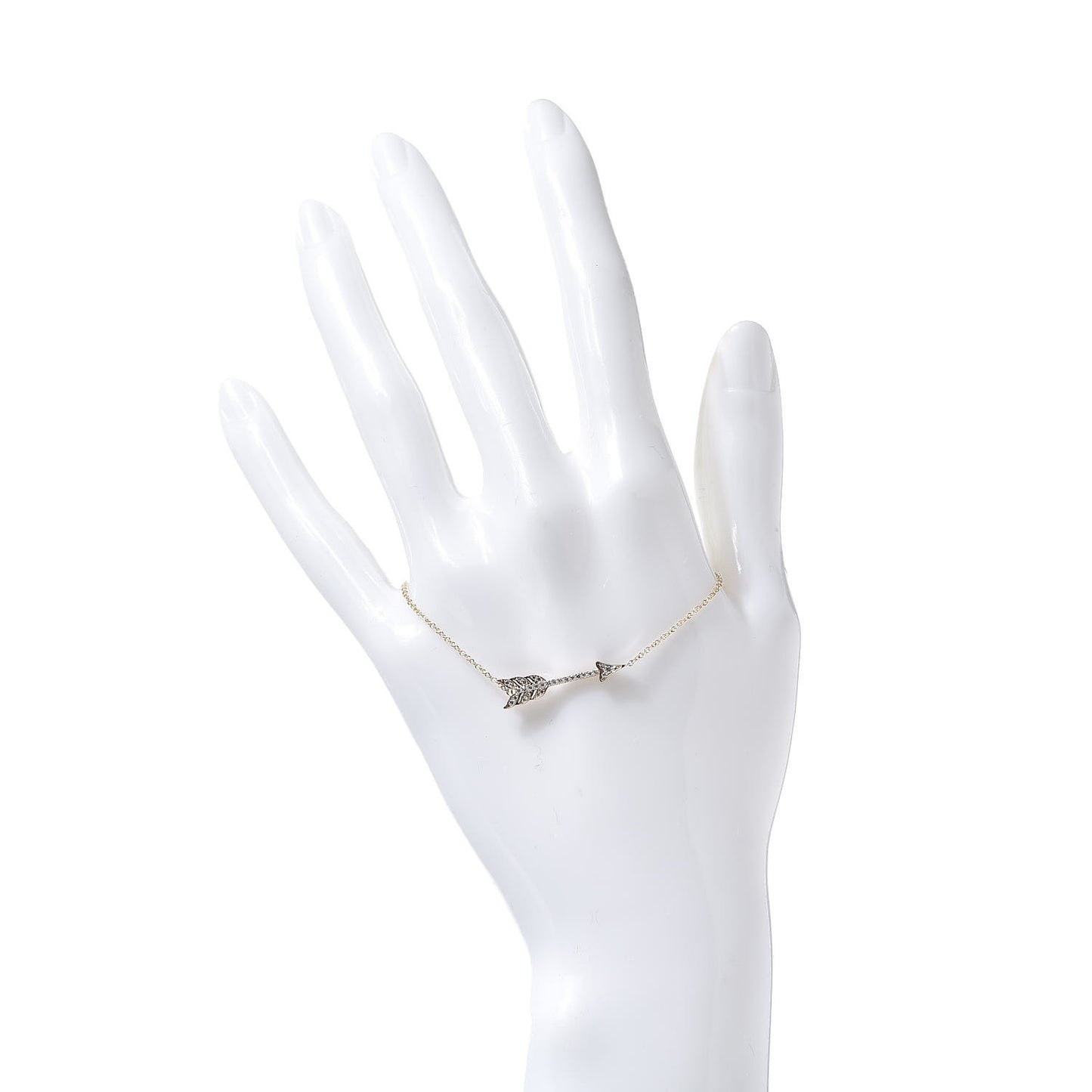 18K Rose Gold Diamond Arrow Bracelet