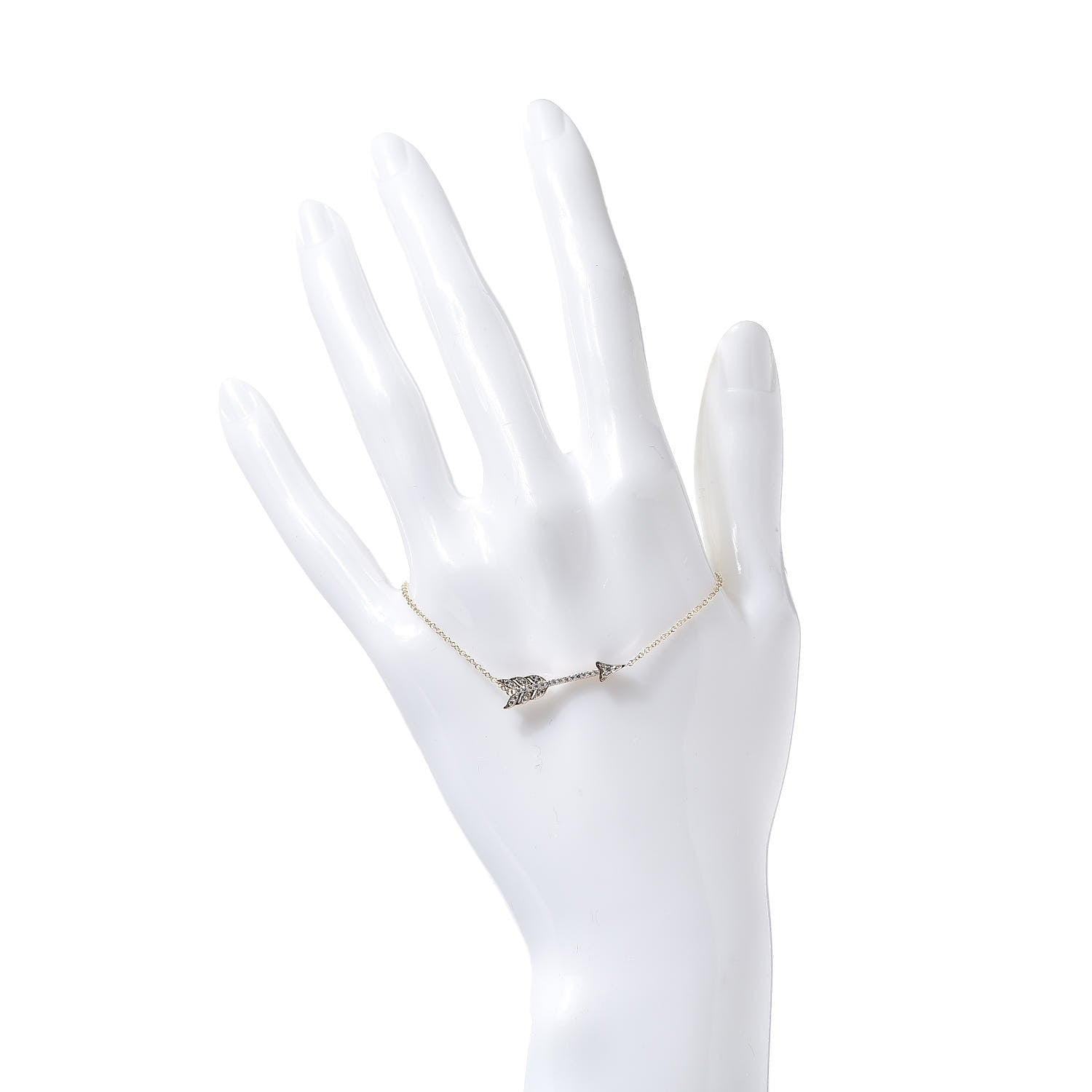 Tiffany 18K Rose Gold Diamond Arrow Bracelet 2 of 6