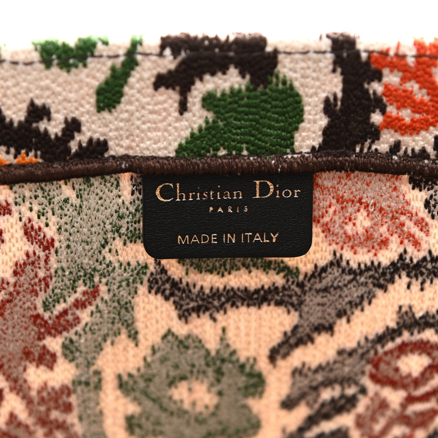 Canvas Embroidered Large Paisley Book Tote Multicolor