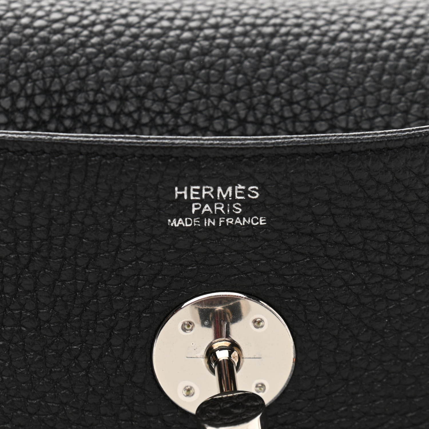 Hermes Taurillon Clemence Lindy 30 Black 6 of 11