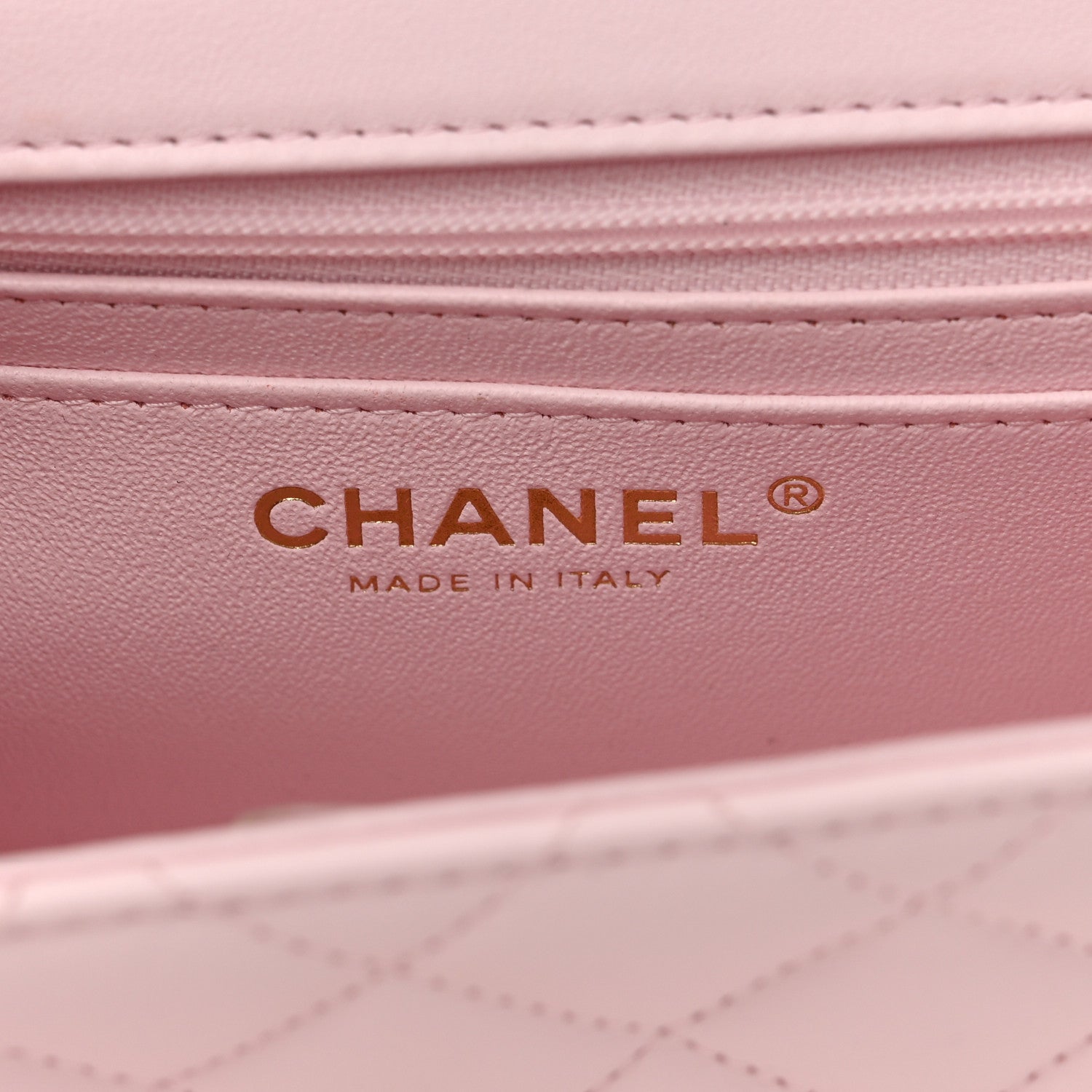Chanel Lambskin Quilted Mini Top Handle Rectangular Flap Light Pink 6 of 11