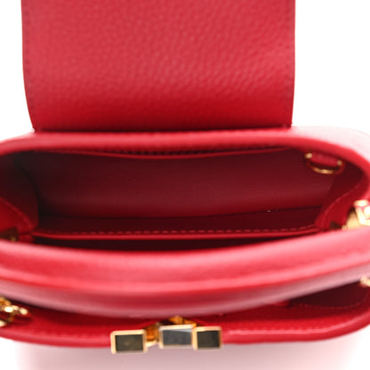 Louis Vuitton Taurillon Mini Capucines Scarlet 5 of 10