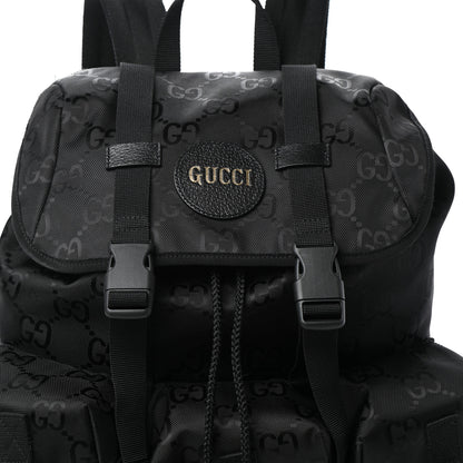 Gucci Econyl Nylon Monogram Off The Grid Utility Pocket Backpack Black 7 of 9