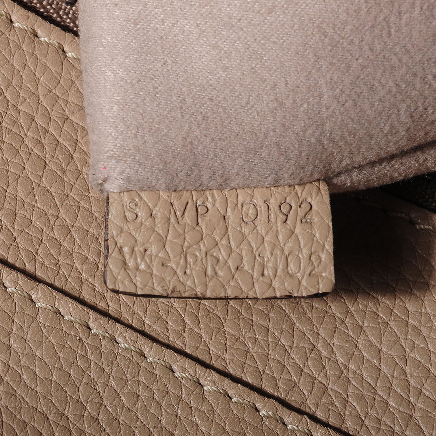 Drummed Calfskin Mini Luggage Dune