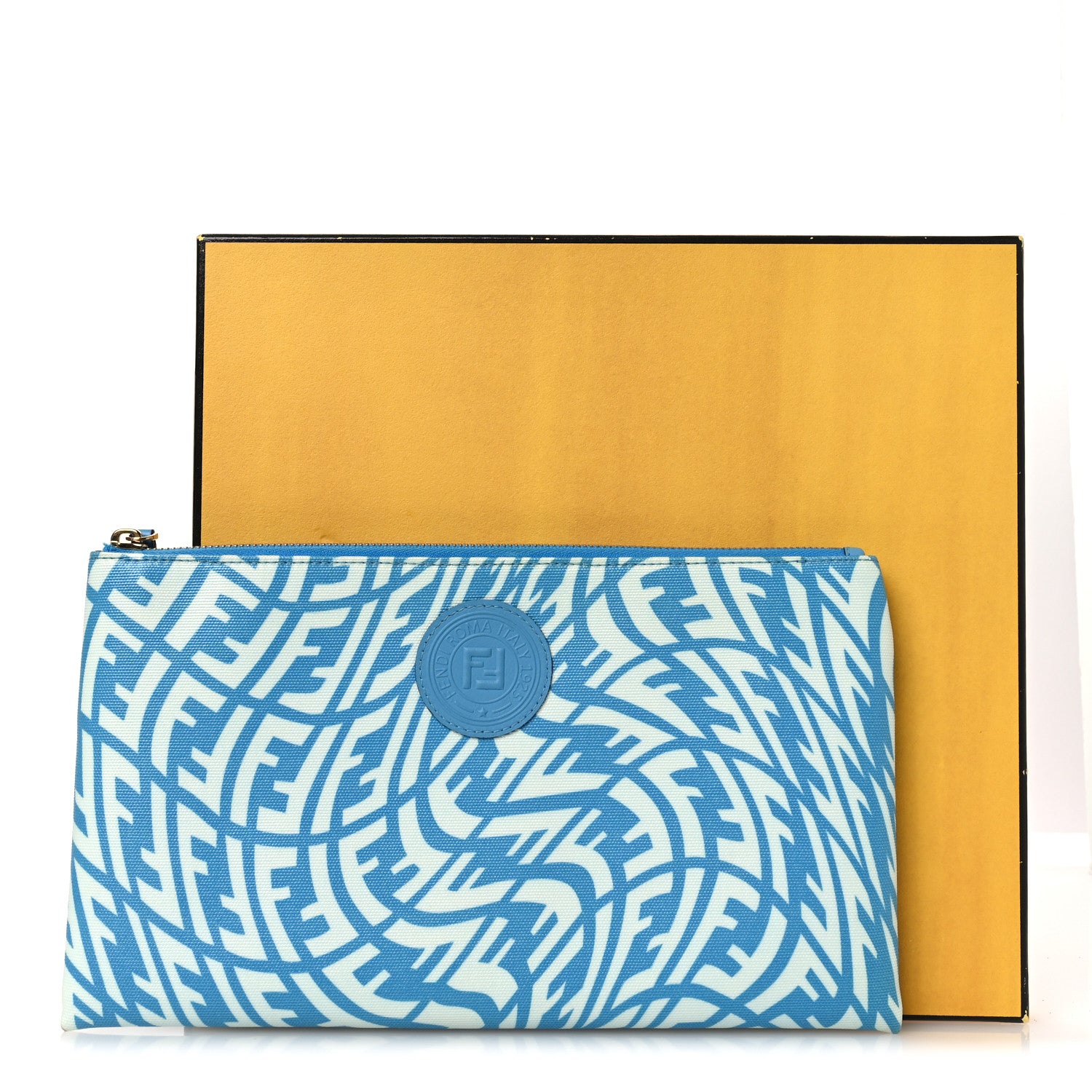 Fendi X SARAH COLEMAN Glazed Fabric Jacquard Vitello King FF