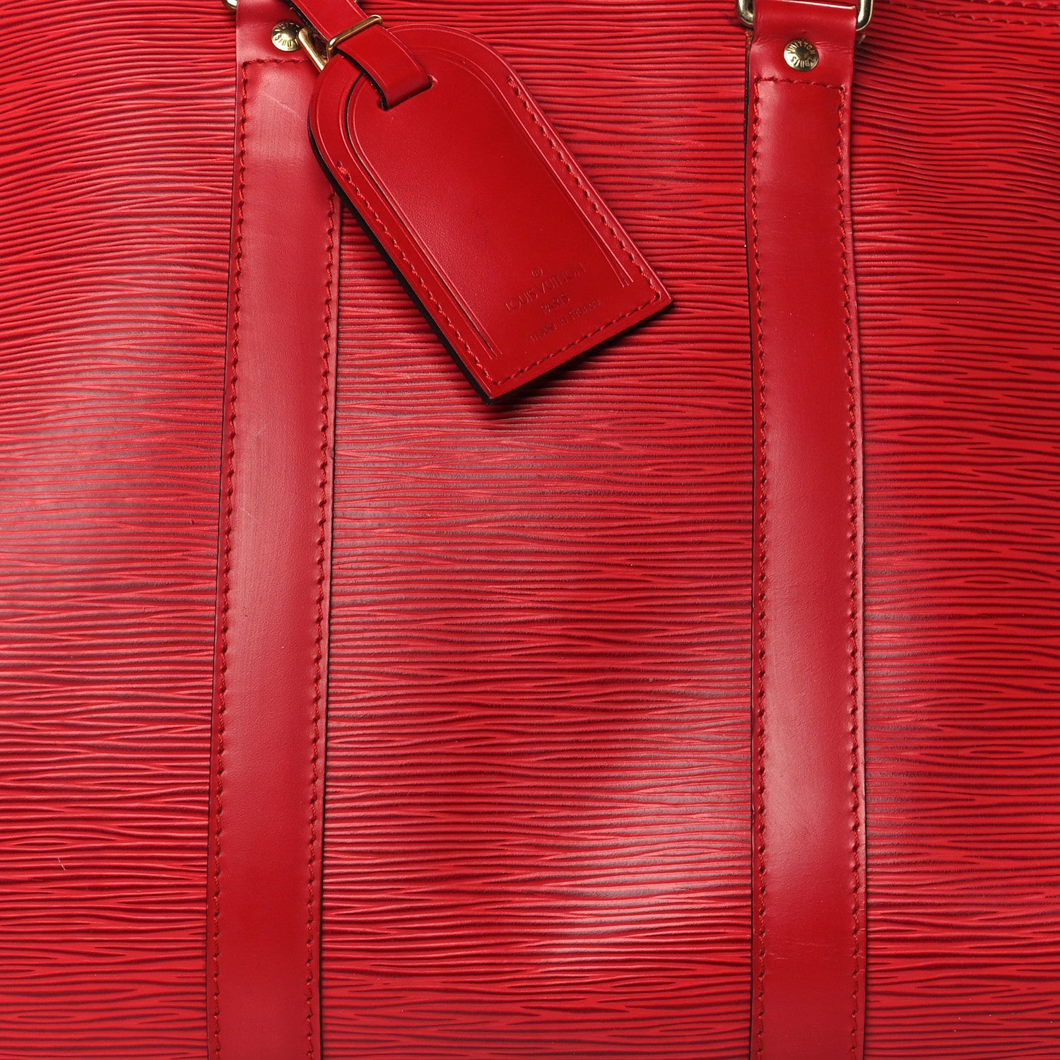 Louis Vuitton Epi Keepall 45 Castillan Red 8 of 10