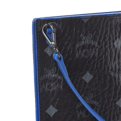 MCM Visetos Pouch Black Blue 11 of 11