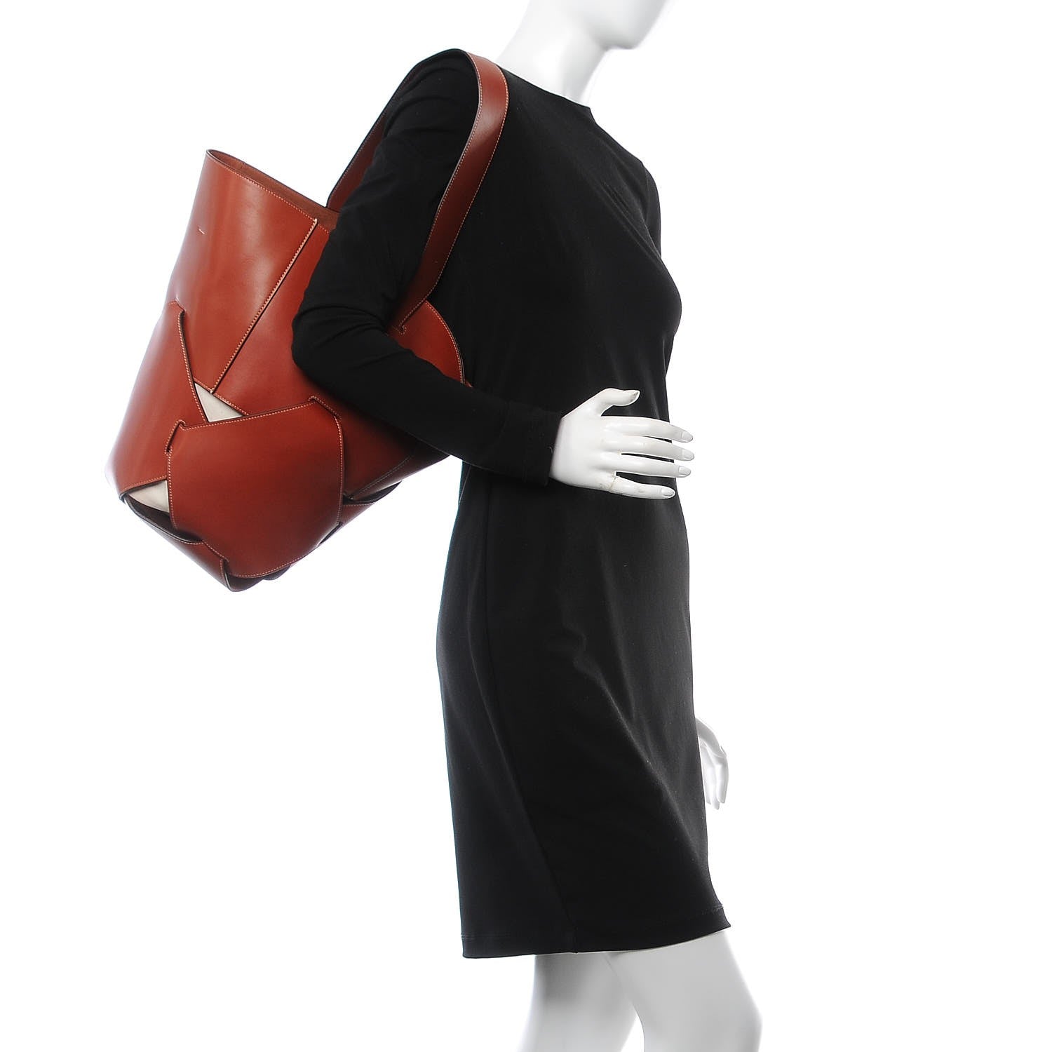 Celine Natural Calfskin Large Holdall Shoulder Bag Brick 2 of 9