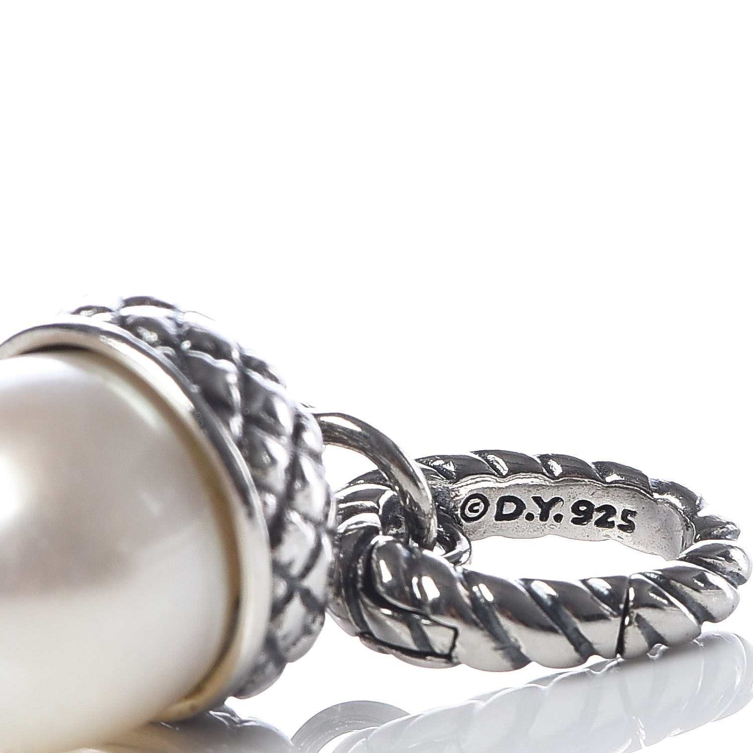David Yurman Sterling Silver Acorn Charm Pendant 3 of 3