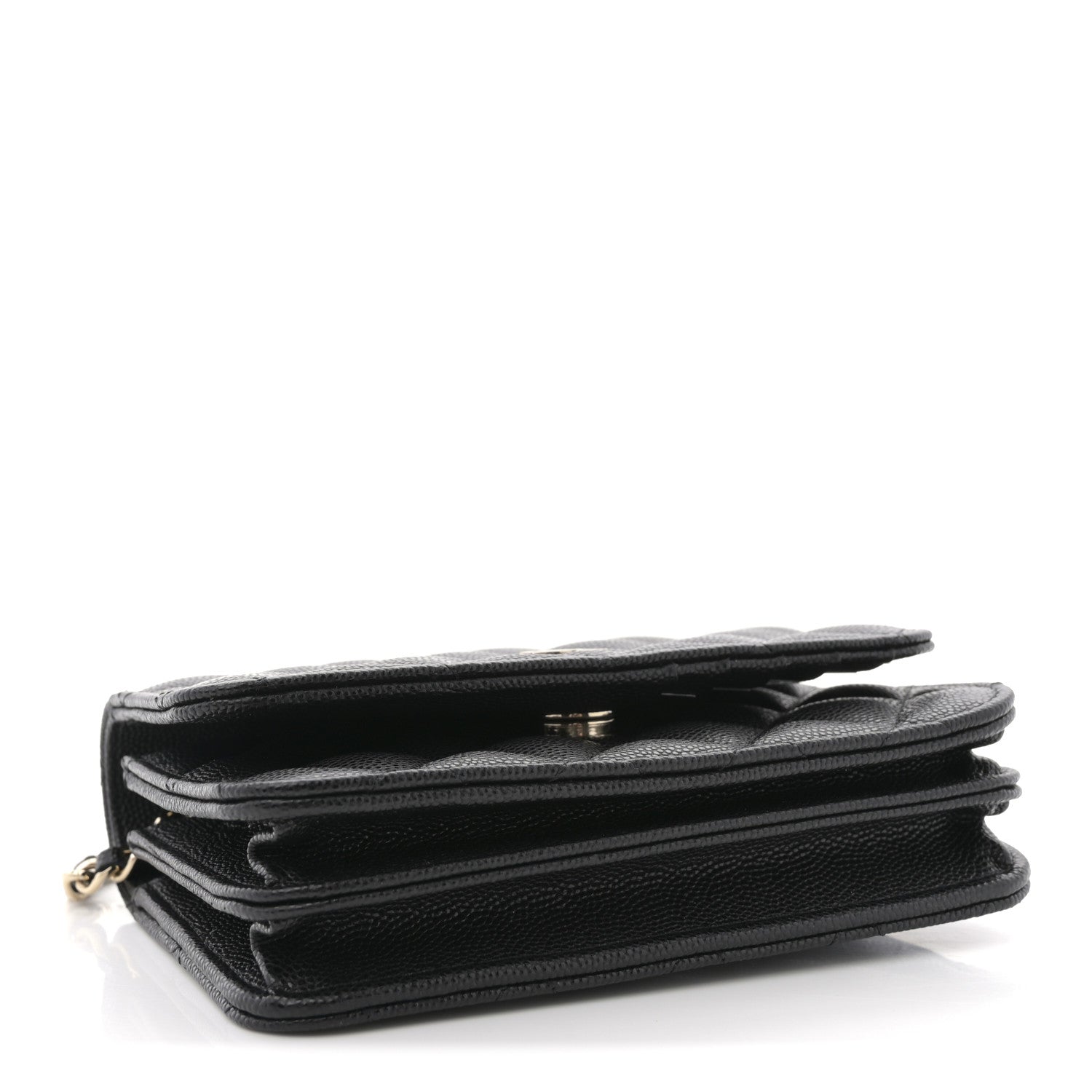 Chanel Caviar Quilted Mini Wallet On Chain WOC Black 4 of 11