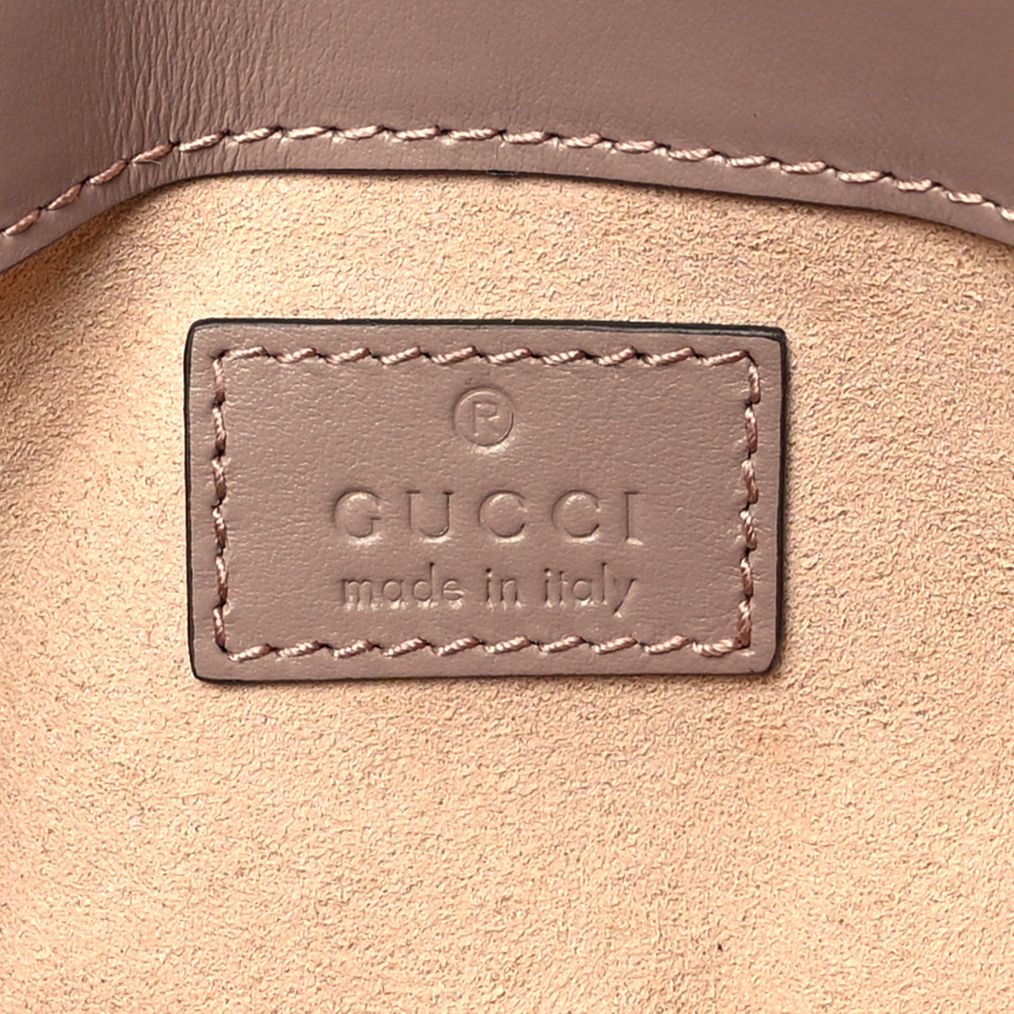 Calfskin Matelasse Super Mini GG Marmont Shoulder Bag Porcelain Rose
