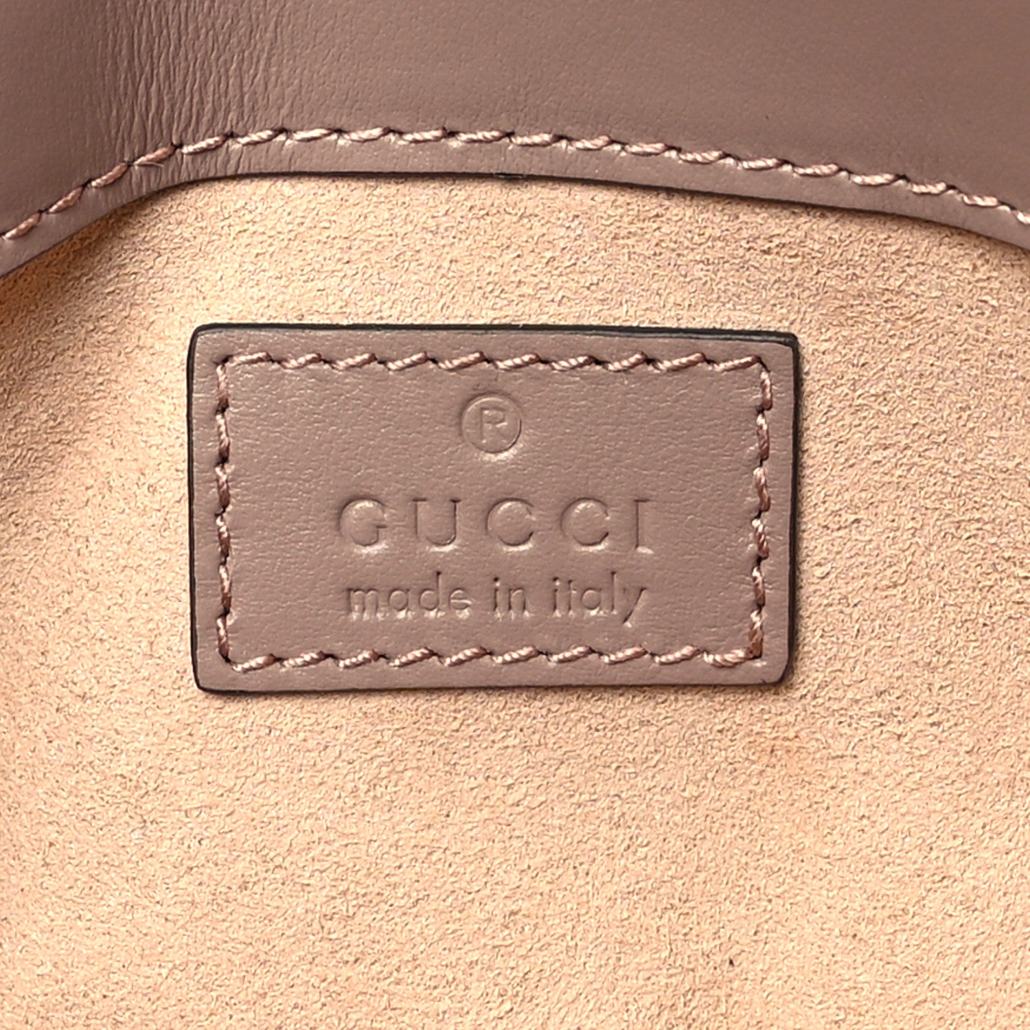 Gucci Calfskin Matelasse Super Mini GG Marmont Shoulder Bag Porcelain Rose 6 of 10