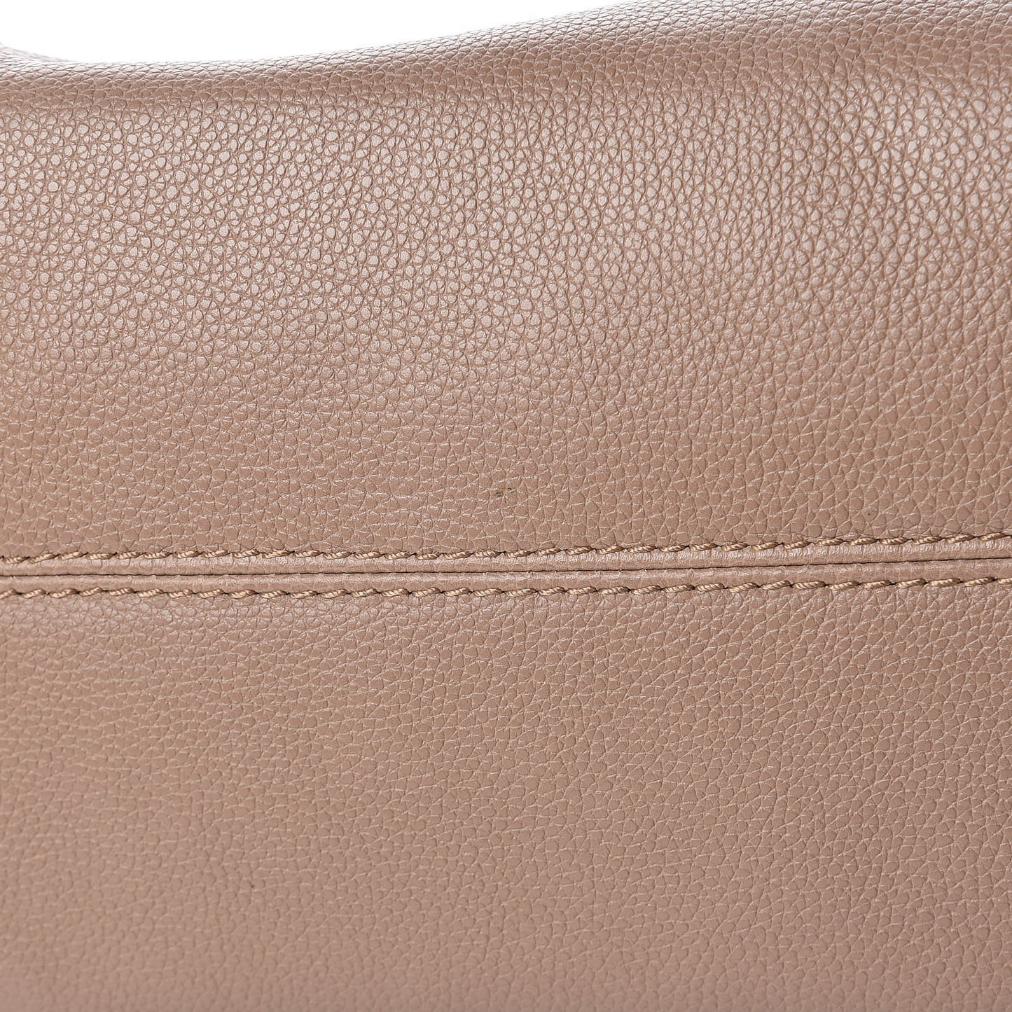 Pebbled Calfskin Small Skull Padlock Zip Around Tote Cognac
