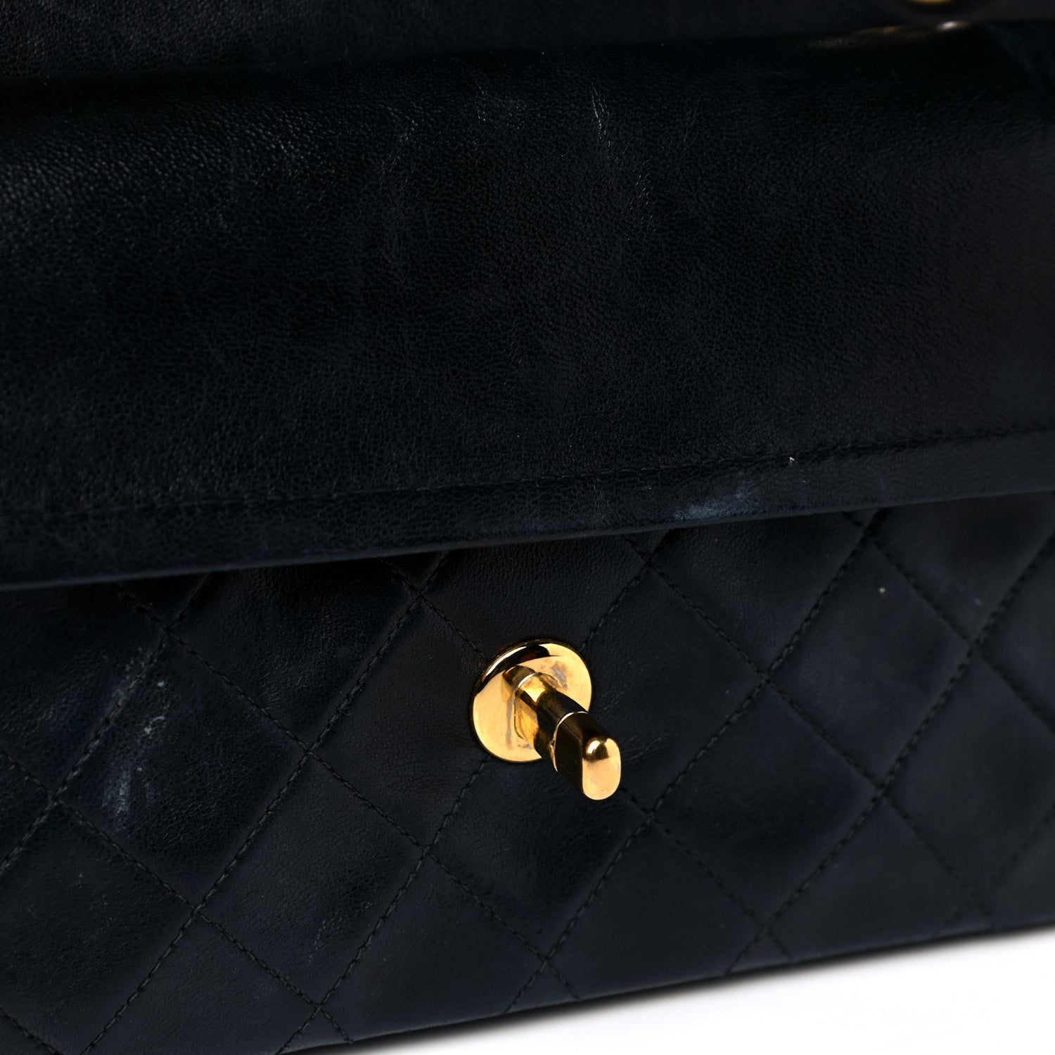 Chanel Lambskin Quilted Small Double Flap Black 24 of 25