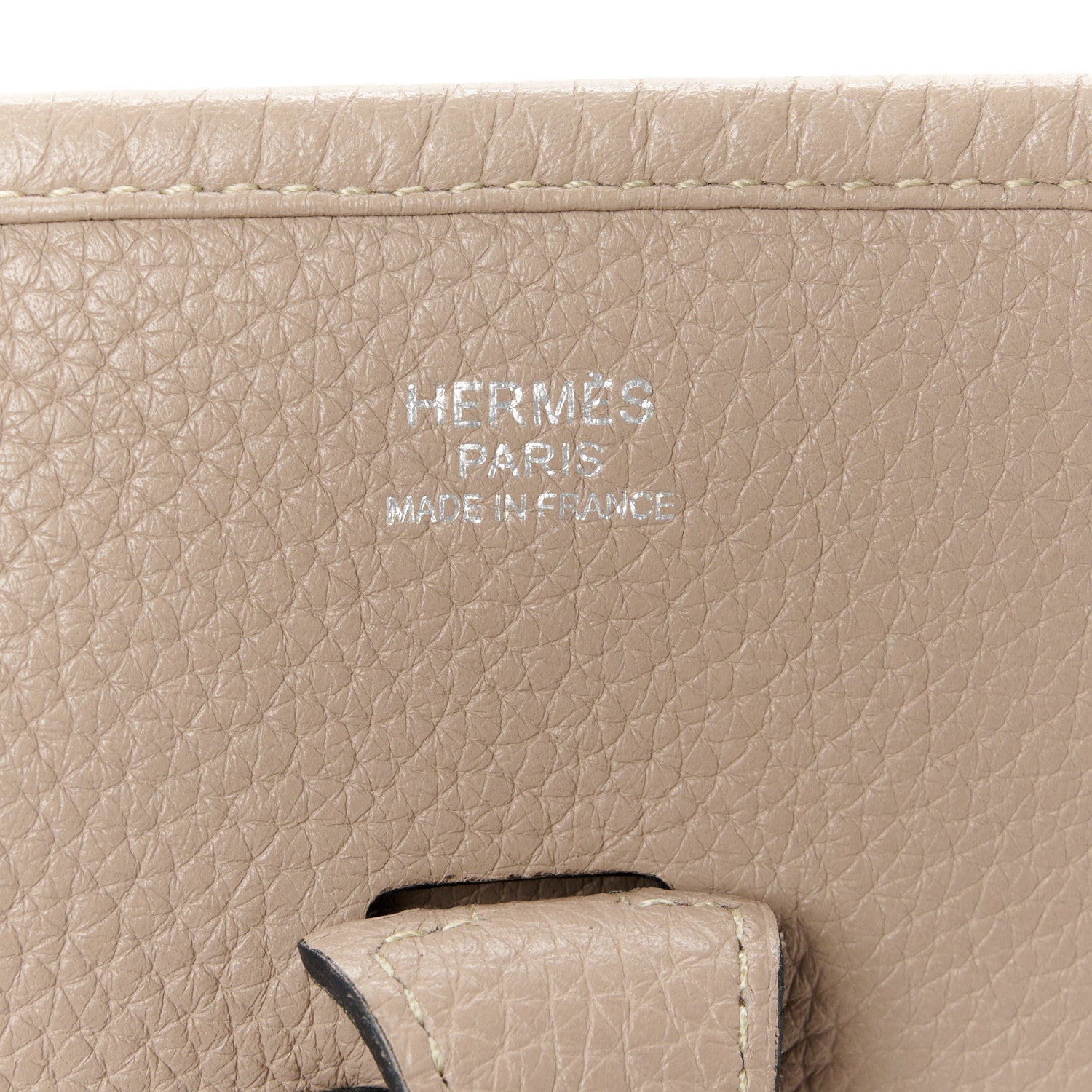 Hermes Taurillon Clemence Evelyne PM Gris Tourterelle 7 of 11