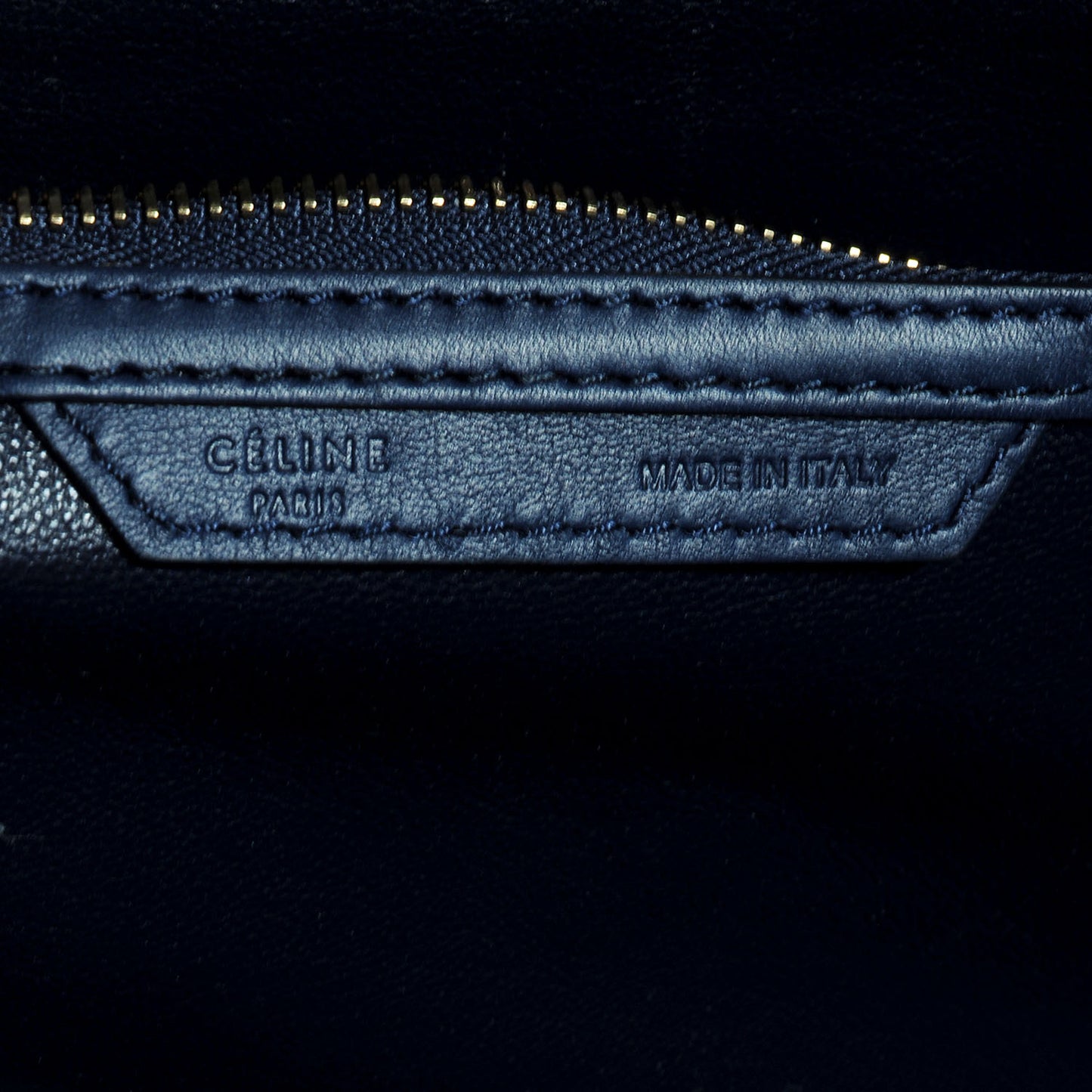 Smooth Calfskin Mini Luggage Ink Blue