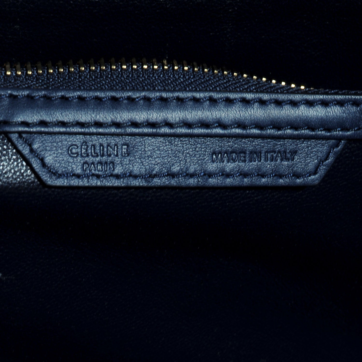 Celine Smooth Calfskin Mini Luggage Ink Blue 6 of 9