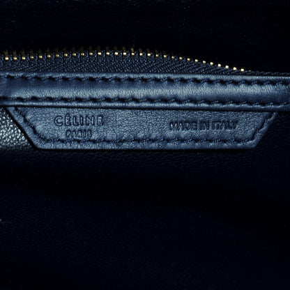 Celine Smooth Calfskin Mini Luggage Ink Blue 6 of 9