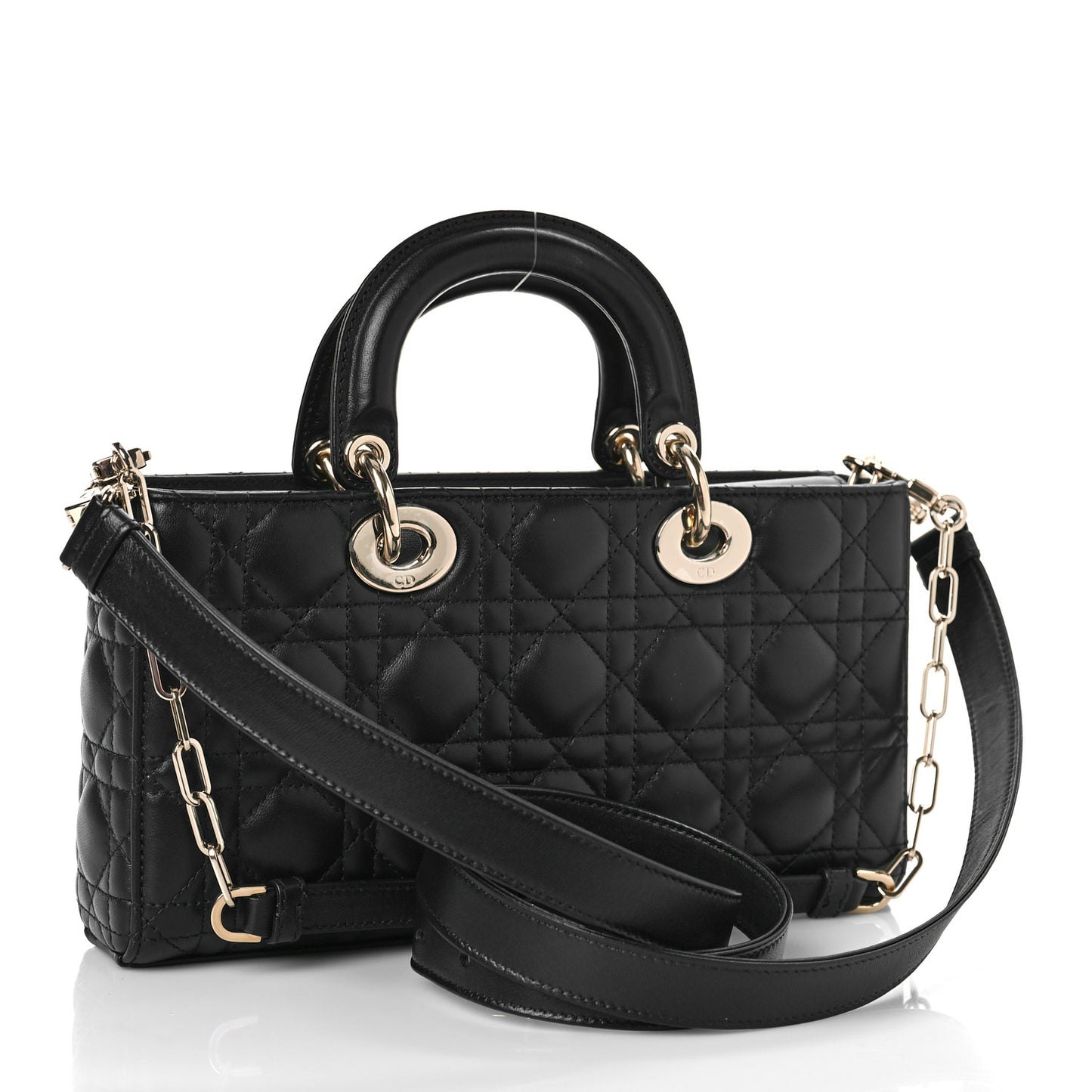 Lambskin Cannage Lady D-Joy Black