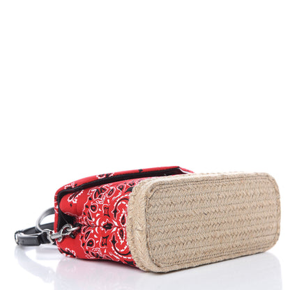 Saint Laurent Cotton Bandana Y Quilted Monogram Toy Loulou Crossbody Bag Red 4 of 11