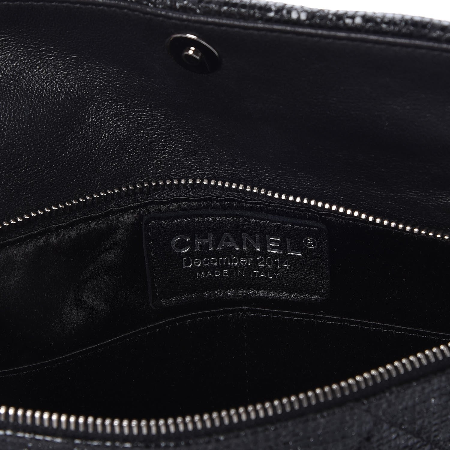 Chanel Crystal Quilted Evening Flap Black 6 of 8