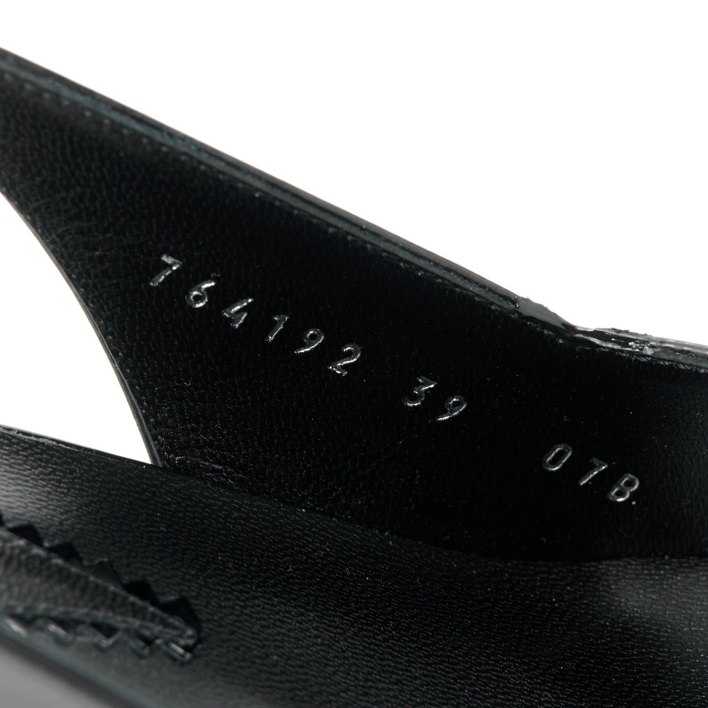 Nappa Mallory Pointed Toe Slingback Sandal 39 Black