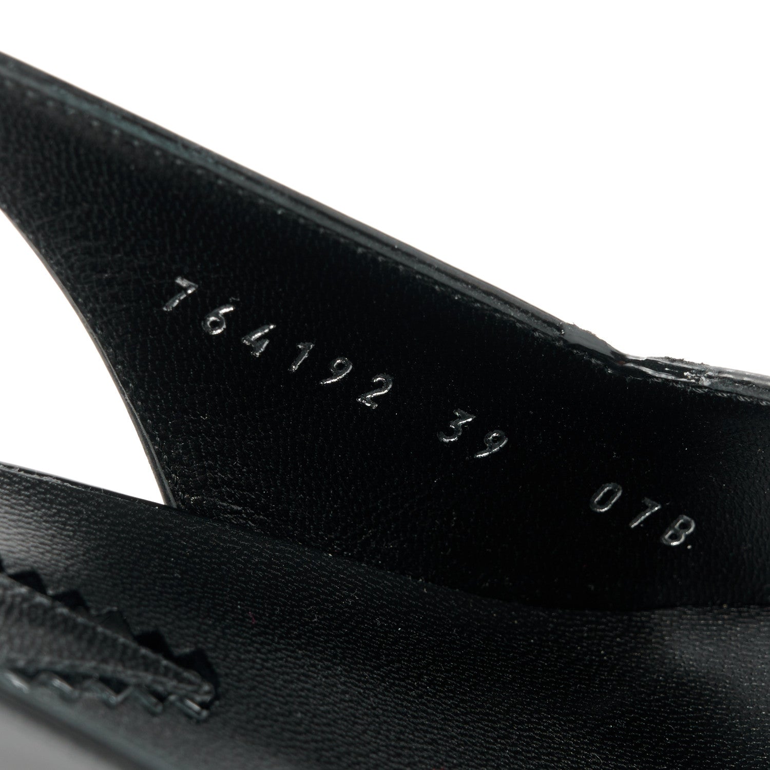 Gucci Nappa Mallory Pointed Toe Slingback Sandal 39 Black 8 of 9