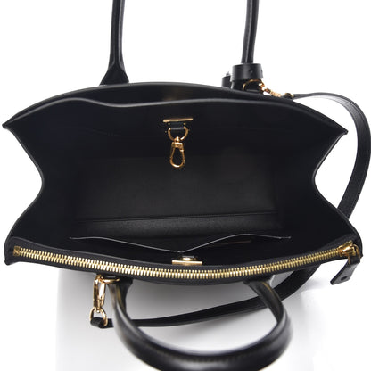 Louis Vuitton Calfskin City Steamer MM Black 6 of 10