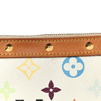 Louis Vuitton Monogram Multicolor Pochette Accessories White 13 of 14