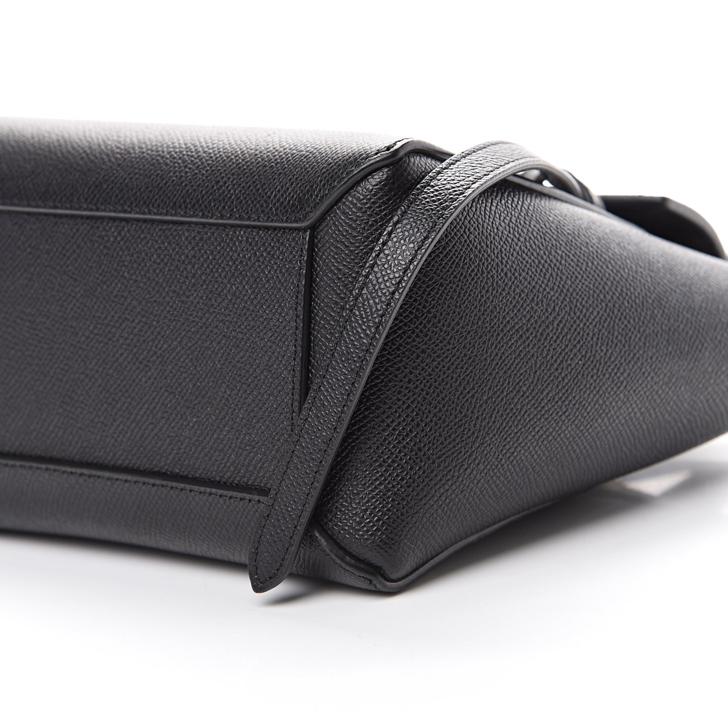 Grained Calfskin Micro Belt Bag Black