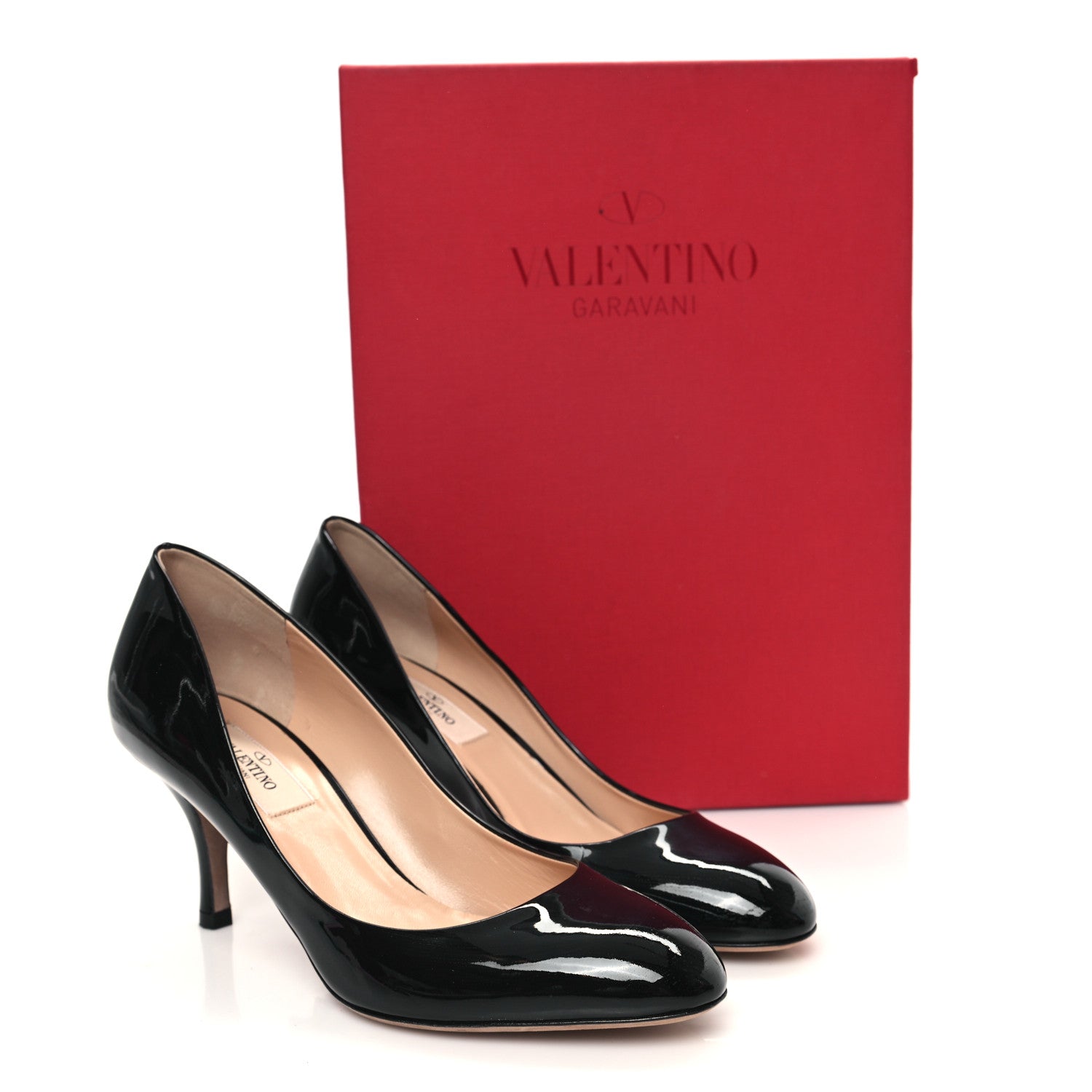 Valentino Garavani Patent Rockstud Pumps 37 Black 9 of 9