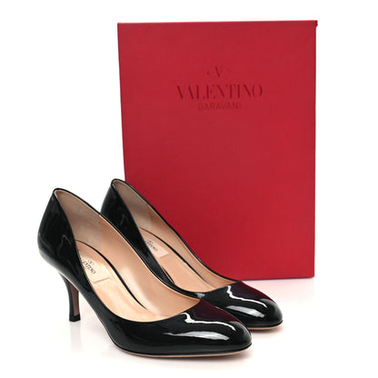 Valentino Garavani Patent Rockstud Pumps 37 Black 9 of 9