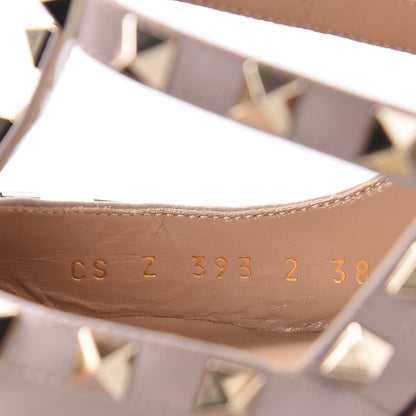 Valentino Garavani Nappa Rockstud Ankle Strap Pumps 38 Poudre 8 of 8
