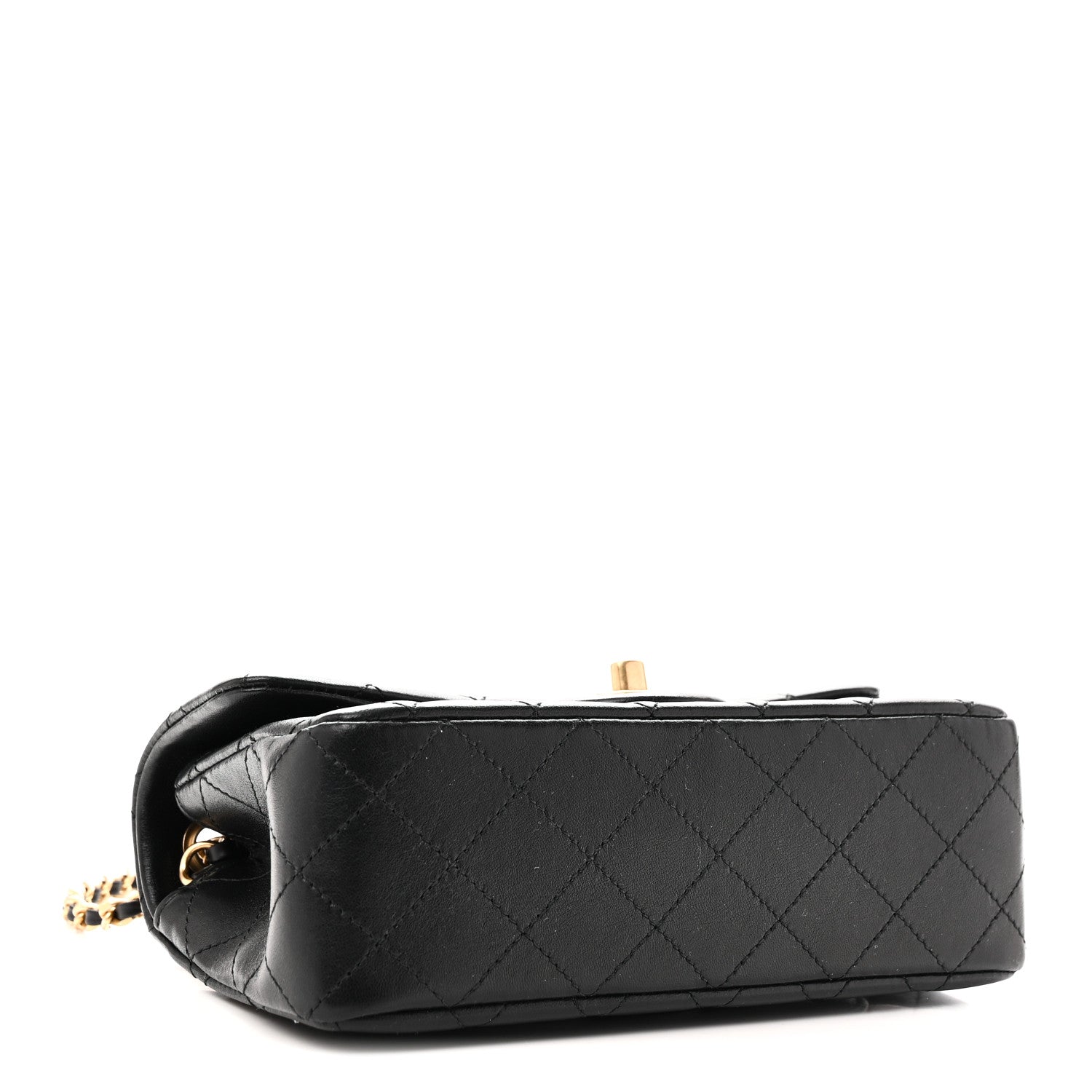 Chanel Lambskin Quilted Mini Rectangular Pearl Crush Flap Black 4 of 11