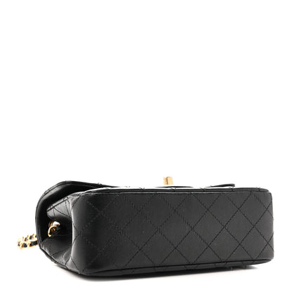 Chanel Lambskin Quilted Mini Rectangular Pearl Crush Flap Black 4 of 11