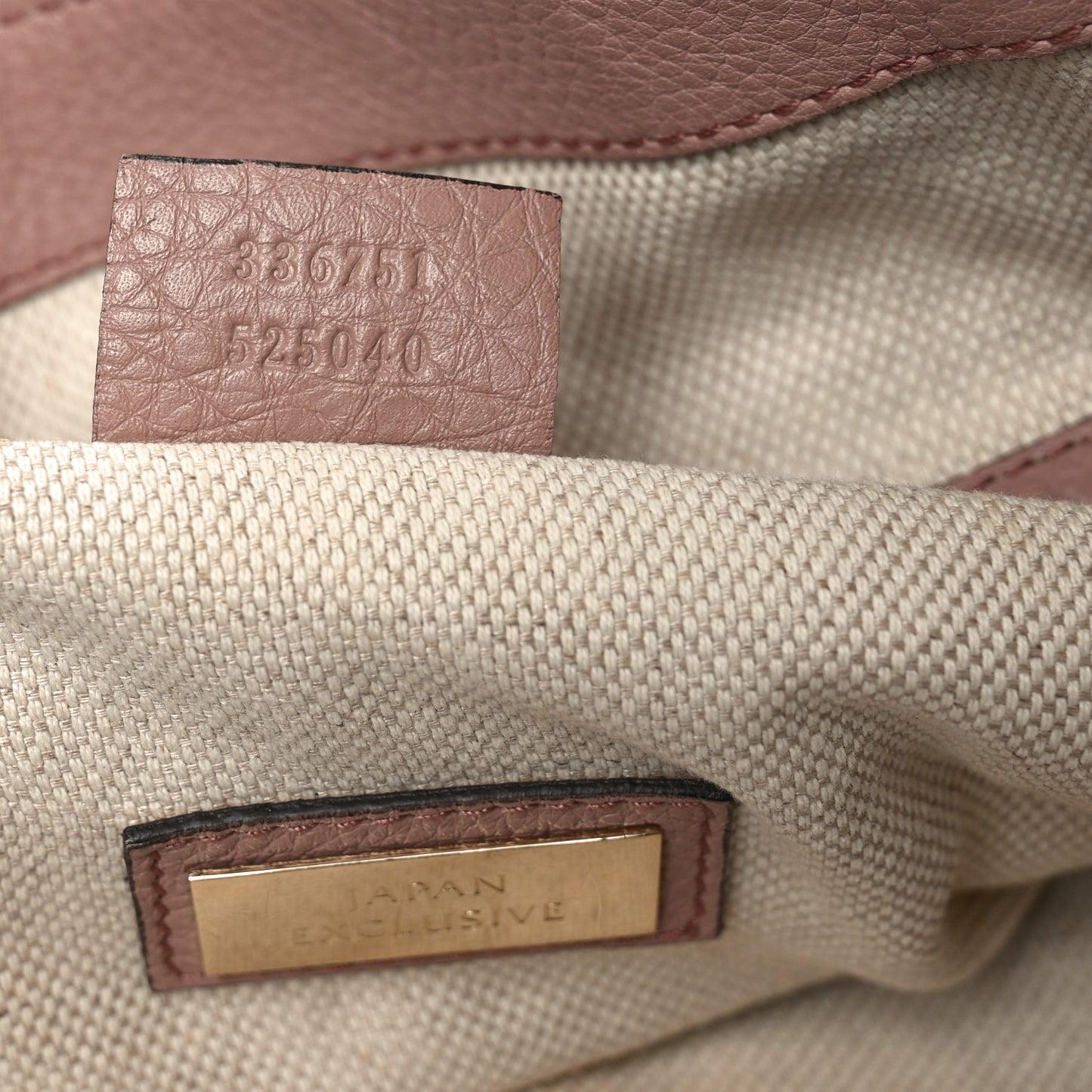 Pebbled Calfskin Small Soho Shoulder Bag Light Pink