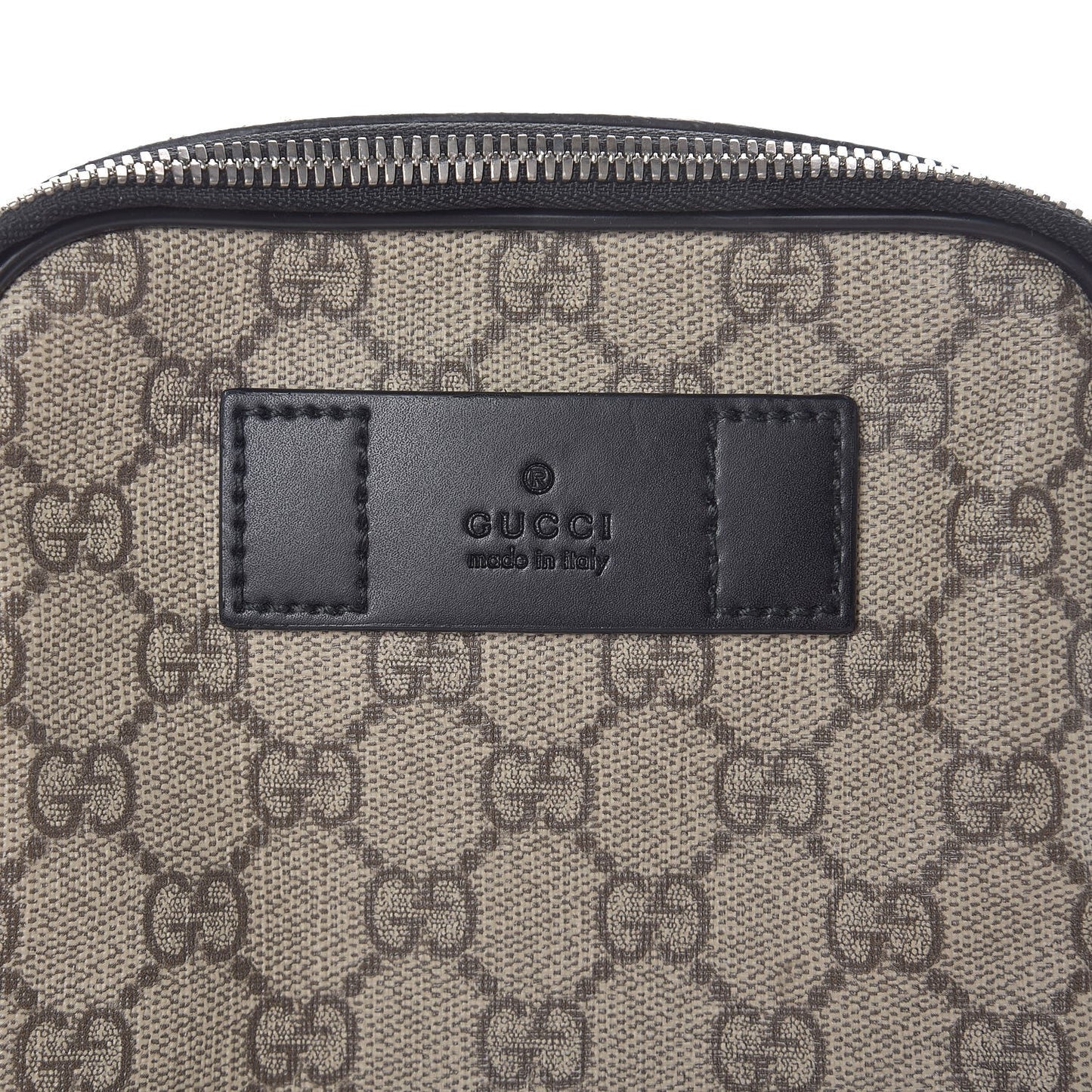 GG Supreme Monogram Web Belt Bag Black