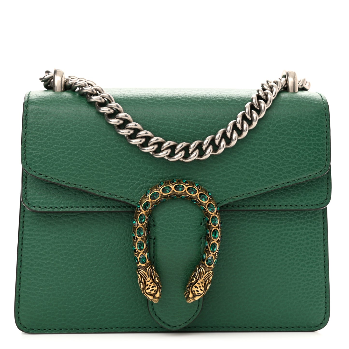 Calfskin Mini Dionysus Shoulder Bag Emerald