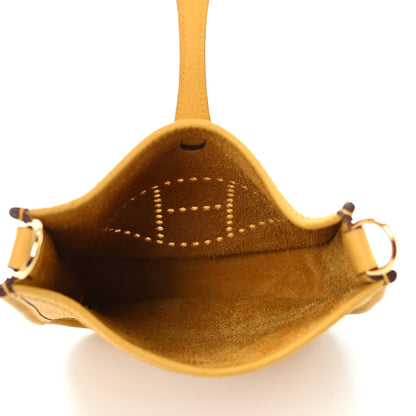 Hermes Taurillon Clemence Evelyne TPM Jaune Ambre 5 of 9
